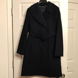 NWT !! Navy Blue Wool Banana Republic Peacoat